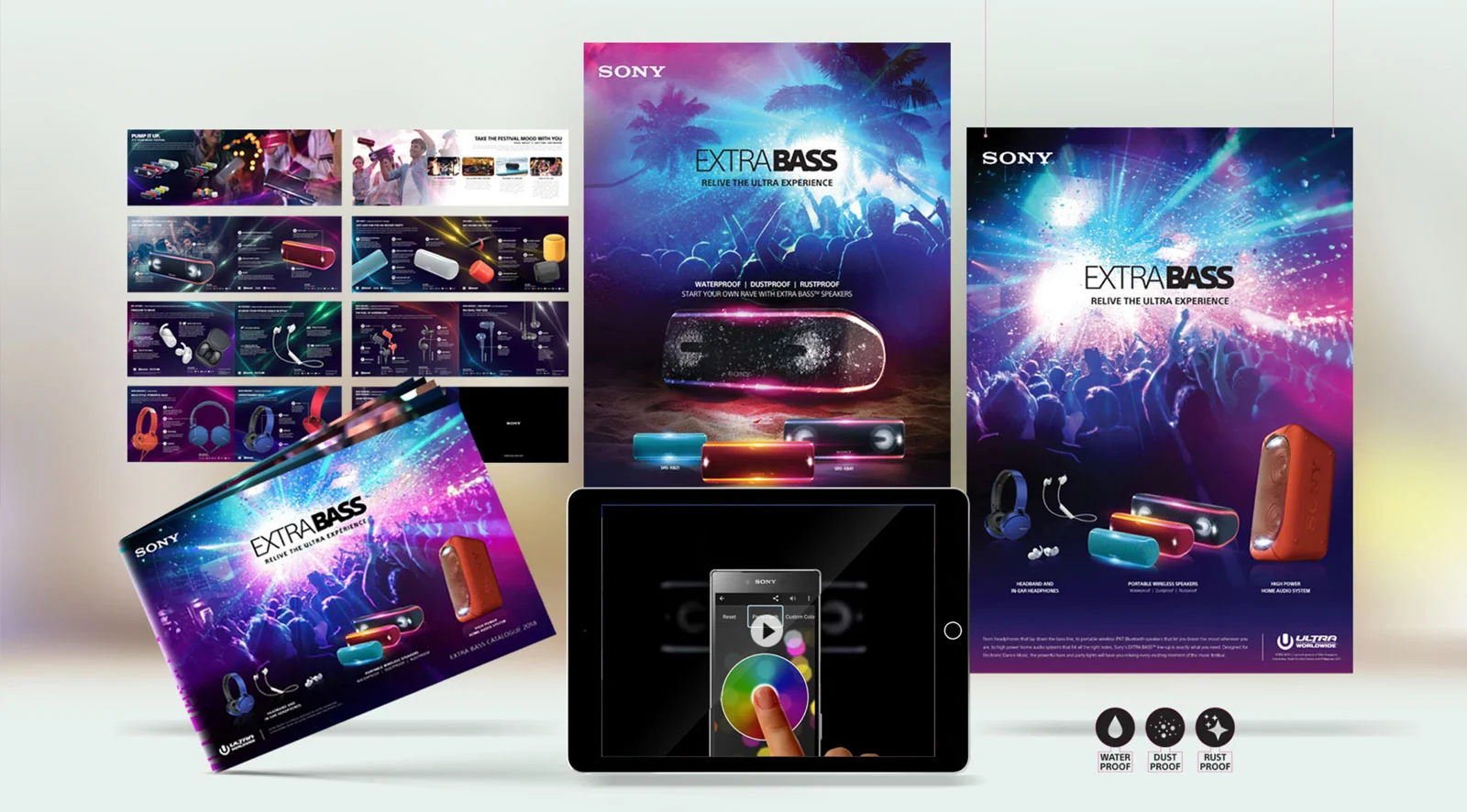 Sparkfury Portfolio - Sony Ultra Extra Bass campaign concept 2018