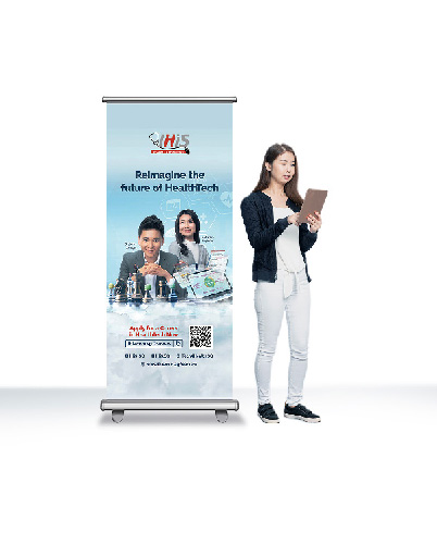 Recruitment ad campaign, flyers, brochures, standee, and website