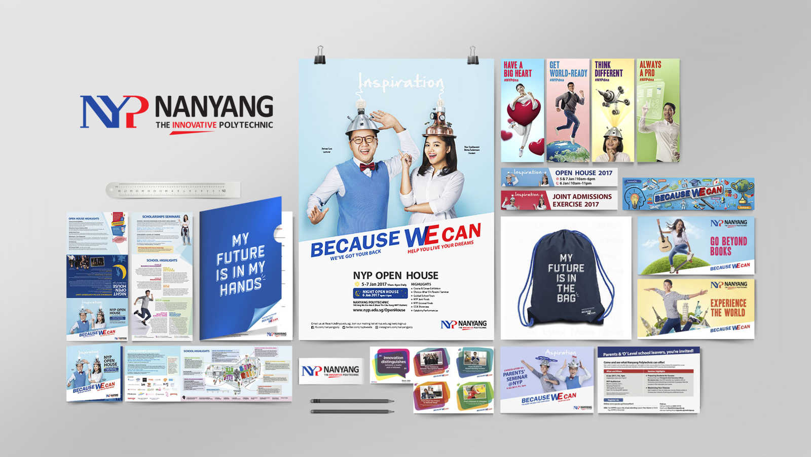 Sparkfury Portfolio - NYP “Because We Can” campaign collaterals design